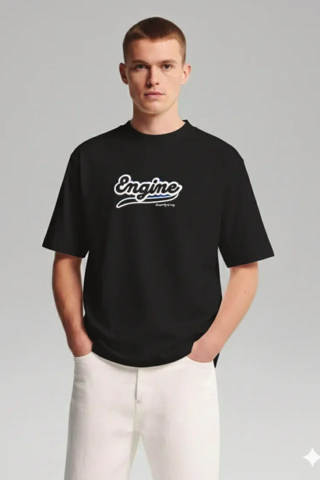 ENGINE Tee Black Model