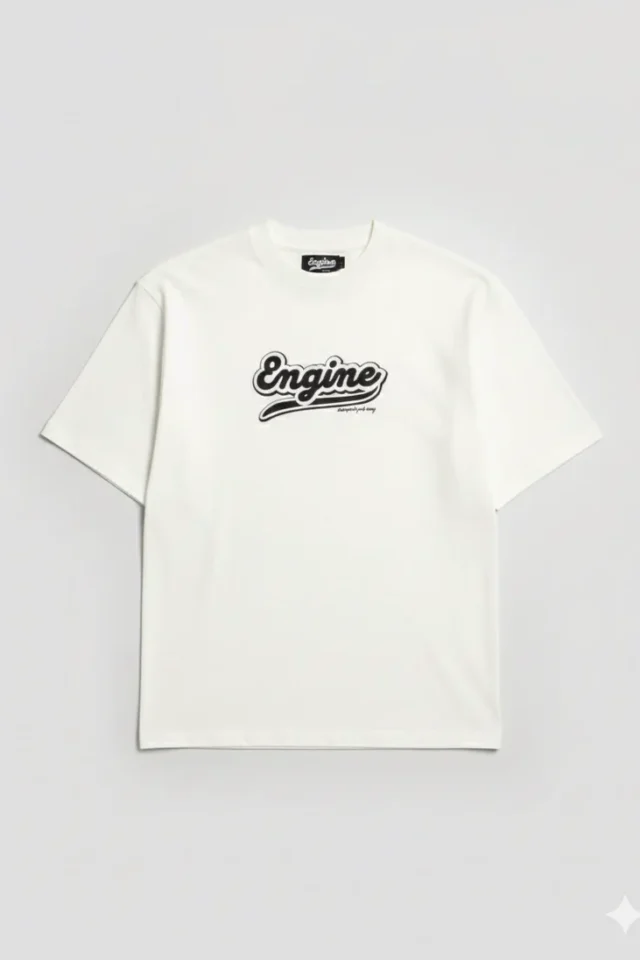 ENGINE Tee White Front